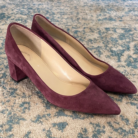 Brooks Brothers Shoes - Brooks Brothers Red Fleece Women’s Plum Suede 2” Heels Size 8